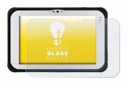 Immagine del dispositivo Panasonic Toughpad FZ-M1 con un'ampia varietà di protezioni per lo schermo.