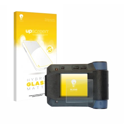 Parte frontale di una confezione del prodotto con il logo del marchio upscreen. Accanto è raffigurato il dispositivo Swissphon