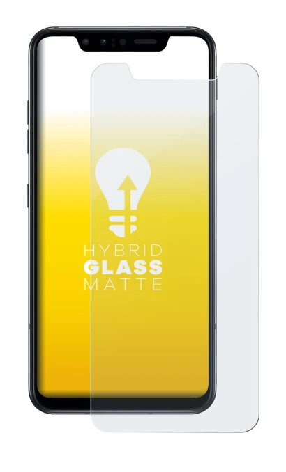 Immagine del dispositivo LG G8s ThinQ con un'ampia varietà di protezioni per lo schermo.