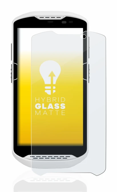 Immagine del dispositivo Zebra TC57 con un'ampia varietà di protezioni per lo schermo.