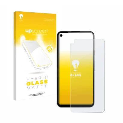 Parte frontale di una confezione del prodotto con il logo del marchio upscreen. Accanto è raffigurato il dispositivo Google Pi