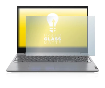 Immagine del dispositivo Lenovo V15 15'' con un'ampia varietà di protezioni per lo schermo.