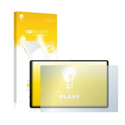 Parte frontale di una confezione del prodotto con il logo del marchio upscreen. Accanto è raffigurato il dispositivo Lenovo Ta