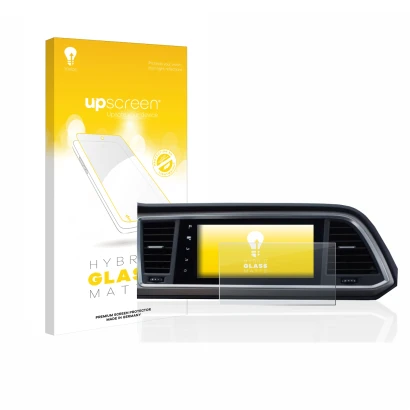 Parte frontale di una confezione del prodotto con il logo del marchio upscreen. Accanto è raffigurato il dispositivo Seat Atec