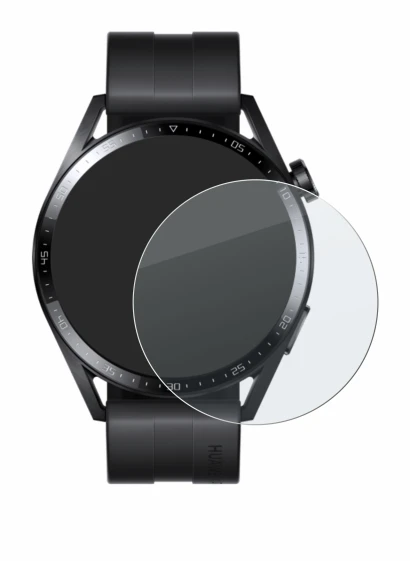 Immagine del dispositivo Huawei Watch GT 3 (46 mm) con un'ampia varietà di protezioni per lo schermo.