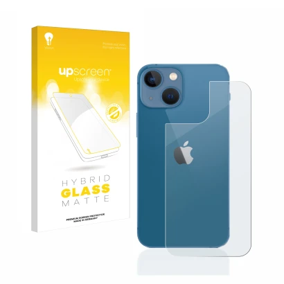 Parte frontale di una confezione del prodotto con il logo del marchio upscreen. Accanto è raffigurato il dispositivo Apple iPh