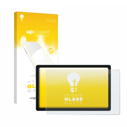 Parte frontale di una confezione del prodotto con il logo del marchio upscreen. Accanto è raffigurato il dispositivo Blackview