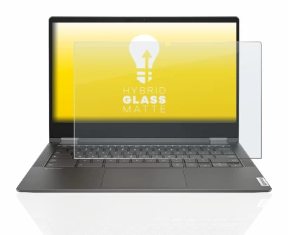 Immagine del dispositivo Lenovo IdeaPad Flex 5i 13.3" con un'ampia varietà di protezioni per lo schermo.