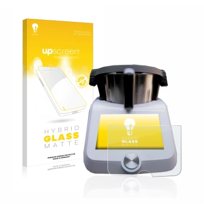 Parte frontale di una confezione del prodotto con il logo del marchio upscreen. Accanto è raffigurato il dispositivo SilverCre