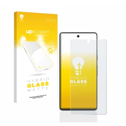 Parte frontale di una confezione del prodotto con il logo del marchio upscreen. Accanto è raffigurato il dispositivo Google Pi