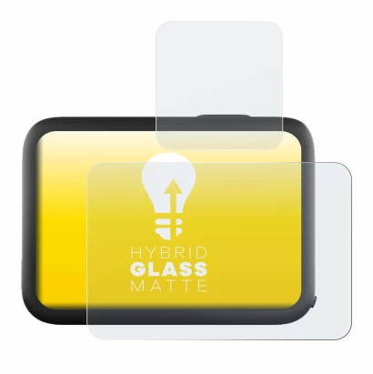 Immagine del dispositivo GoPro Hero 11 Black con un'ampia varietà di protezioni per lo schermo.