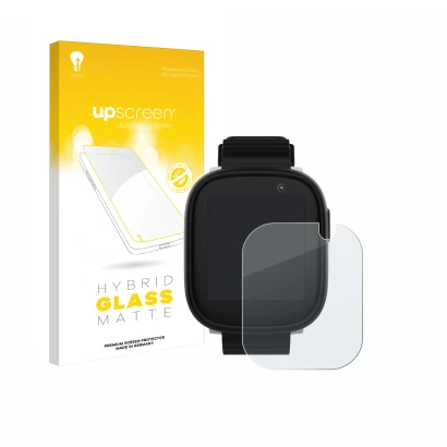 Parte frontale di una confezione del prodotto con il logo del marchio upscreen. Accanto è raffigurato il dispositivo Xplora X6