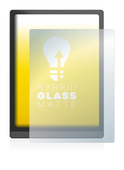 Immagine del dispositivo Boox Tab X con un'ampia varietà di protezioni per lo schermo.