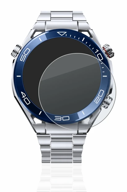 Immagine del dispositivo Huawei Watch Ultimate (48.5 mm) con un'ampia varietà di protezioni per lo schermo.