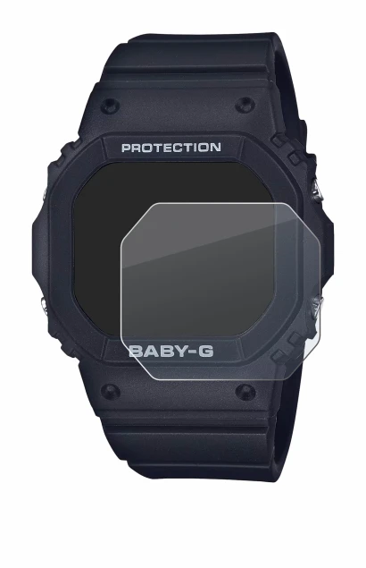 Immagine del dispositivo Casio Baby-G BGD-565 con un'ampia varietà di protezioni per lo schermo.