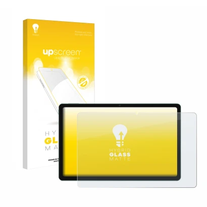 Parte frontale di una confezione del prodotto con il logo del marchio upscreen. Accanto è raffigurato il dispositivo Xiaomi Re