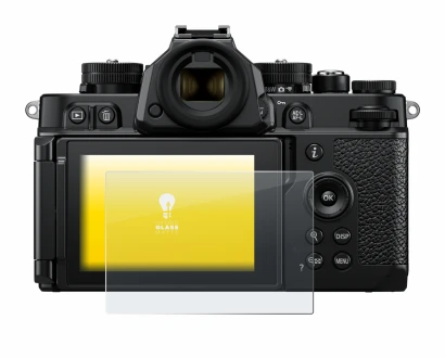 Immagine del dispositivo Nikon Z F con un'ampia varietà di protezioni per lo schermo.
