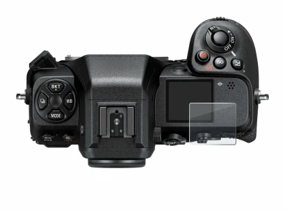 Immagine del dispositivo Nikon Z 8 (display a spalla) con un'ampia varietà di protezioni per lo schermo.