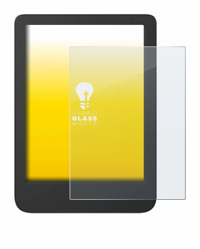 Immagine del dispositivo Tolino Shine 5 Color 2024 con un'ampia varietà di protezioni per lo schermo.