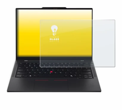 Immagine del dispositivo Lenovo ThinkPad T14s Gen 6 con un'ampia varietà di protezioni per lo schermo.