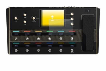 Immagine del dispositivo Headrush Prime con un'ampia varietà di protezioni per lo schermo.