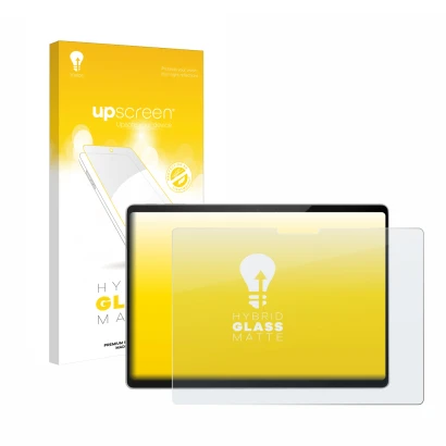 Parte frontale di una confezione del prodotto con il logo del marchio upscreen. Accanto è raffigurato il dispositivo Microsoft