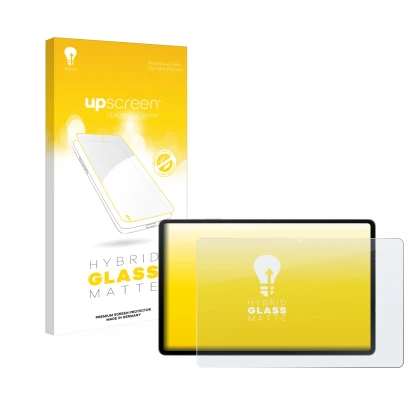 Parte frontale di una confezione del prodotto con il logo del marchio upscreen. Accanto è raffigurato il dispositivo Samsung G