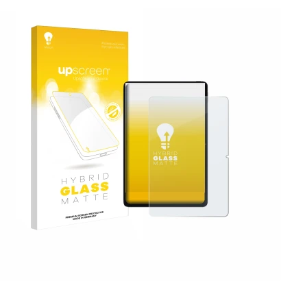 Parte frontale di una confezione del prodotto con il logo del marchio upscreen. Accanto è raffigurato il dispositivo Xiaomi PO