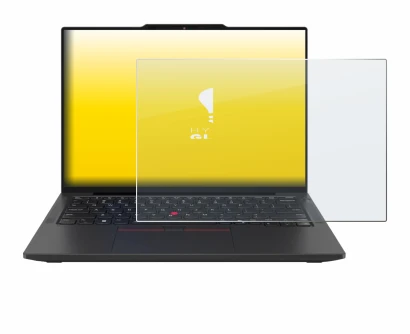 Immagine del dispositivo Lenovo ThinkPad X13 Gen 6 con un'ampia varietà di protezioni per lo schermo.