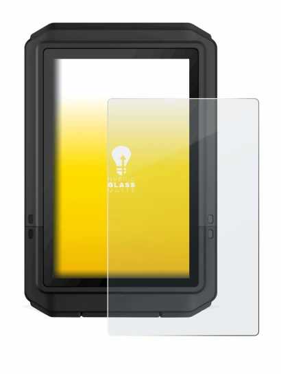 Immagine del dispositivo Garmin eTrex Touch 2025 con un'ampia varietà di protezioni per lo schermo.