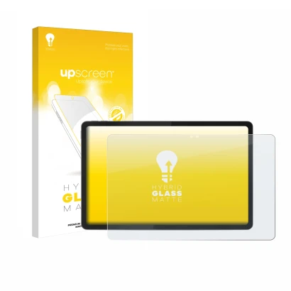 Parte frontale di una confezione del prodotto con il logo del marchio upscreen. Accanto è raffigurato il dispositivo Lenovo Id