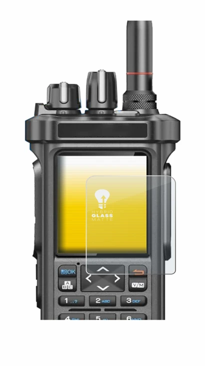 Immagine del dispositivo Radtel RT-950 Pro con un'ampia varietà di protezioni per lo schermo.