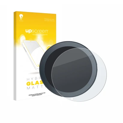 Parte frontale di una confezione del prodotto con il logo del marchio upscreen. Accanto è raffigurato il dispositivo QJ Motor 