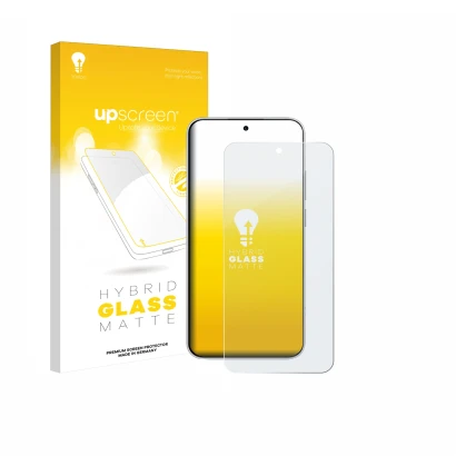 Parte frontale di una confezione del prodotto con il logo del marchio upscreen. Accanto è raffigurato il dispositivo Xiaomi Re