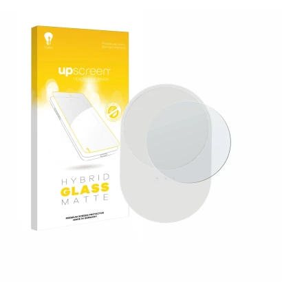 Parte frontale di una confezione del prodotto con il logo del marchio upscreen. Accanto è raffigurato il dispositivo Ikea Bilr