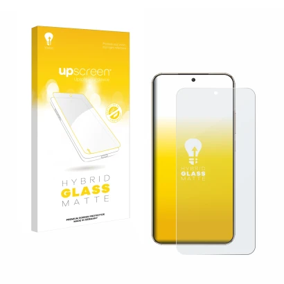 Parte frontale di una confezione del prodotto con il logo del marchio upscreen. Accanto è raffigurato il dispositivo Honor Mag