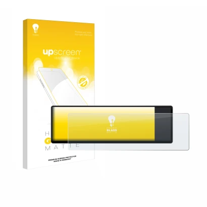 Parte frontale di una confezione del prodotto con il logo del marchio upscreen. Accanto è raffigurato il dispositivo Corsair X