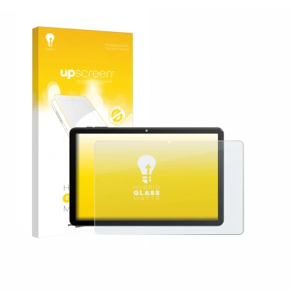 Parte frontale di una confezione del prodotto con il logo del marchio upscreen. Accanto è raffigurato il dispositivo Rebecco Z