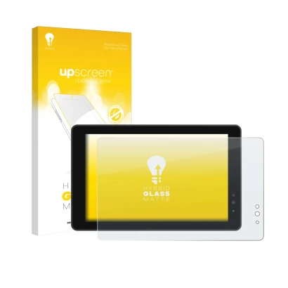 Parte frontale di una confezione del prodotto con il logo del marchio upscreen. Accanto è raffigurato il dispositivo Lilliput 