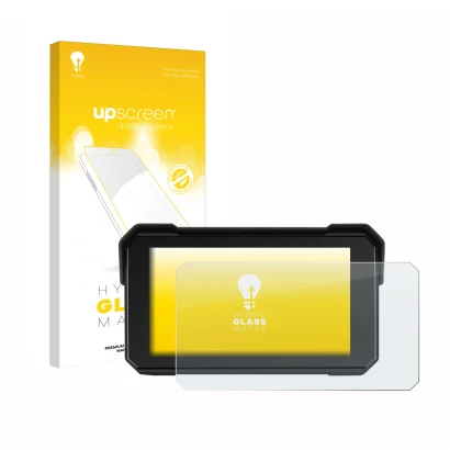 Parte frontale di una confezione del prodotto con il logo del marchio upscreen. Accanto è raffigurato il dispositivo GOHHDL A4