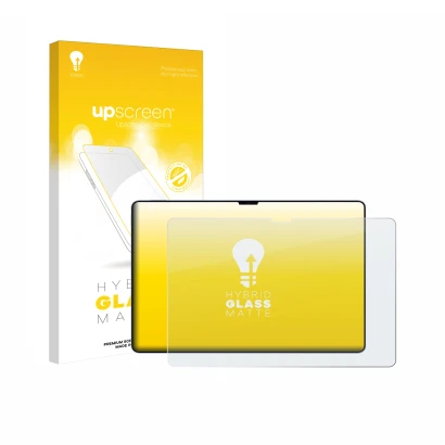 Parte frontale di una confezione del prodotto con il logo del marchio upscreen. Accanto è raffigurato il dispositivo Xiaomi Pa