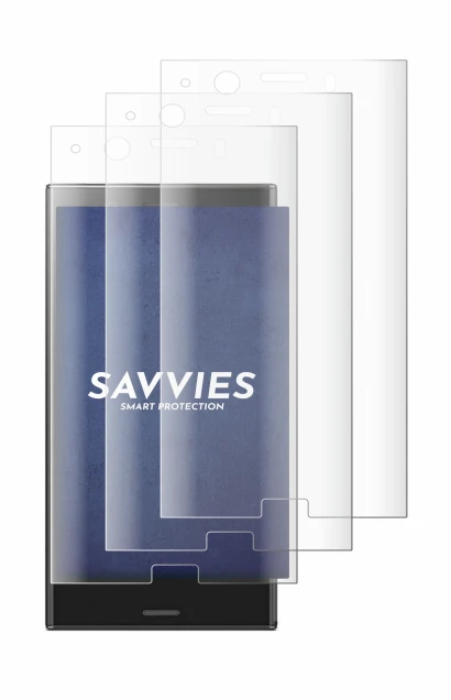 Immagine del dispositivo Sony Xperia XZ1 Compact con un'ampia varietà di protezioni per lo schermo.