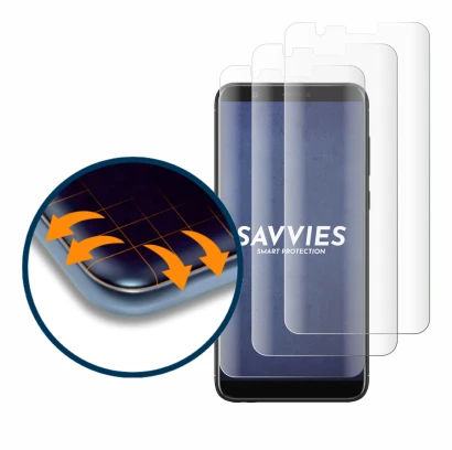 Immagine del dispositivo Huawei P smart 2018 con un'ampia varietà di protezioni per lo schermo.