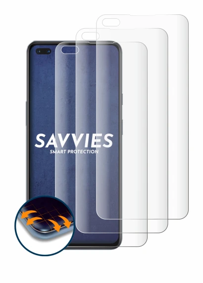 Immagine del dispositivo OnePlus Nord con un'ampia varietà di protezioni per lo schermo.