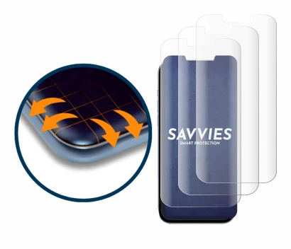 Immagine del dispositivo Apple iPhone 13 Pro Max con un'ampia varietà di protezioni per lo schermo.
