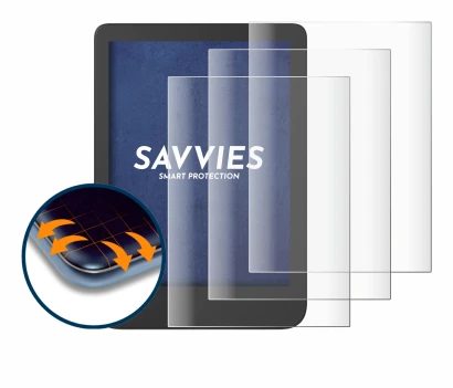 Immagine del dispositivo Tolino Shine 4 con un'ampia varietà di protezioni per lo schermo.