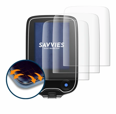 Immagine del dispositivo Freestyle Libre 3 con un'ampia varietà di protezioni per lo schermo.