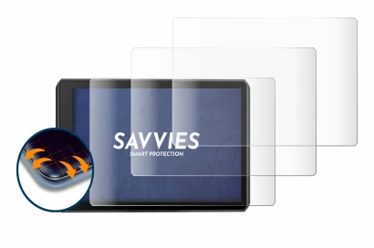 Immagine del dispositivo Garmin zumo XT2 con un'ampia varietà di protezioni per lo schermo.