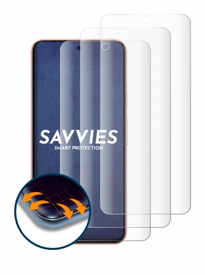 Immagine del dispositivo Google Pixel 8 (case-friendly) con un'ampia varietà di protezioni per lo schermo.