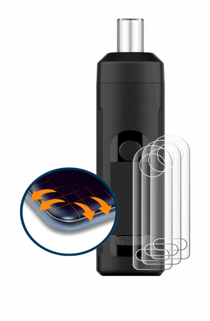 Immagine del dispositivo Norddampf Relict con un'ampia varietà di protezioni per lo schermo.